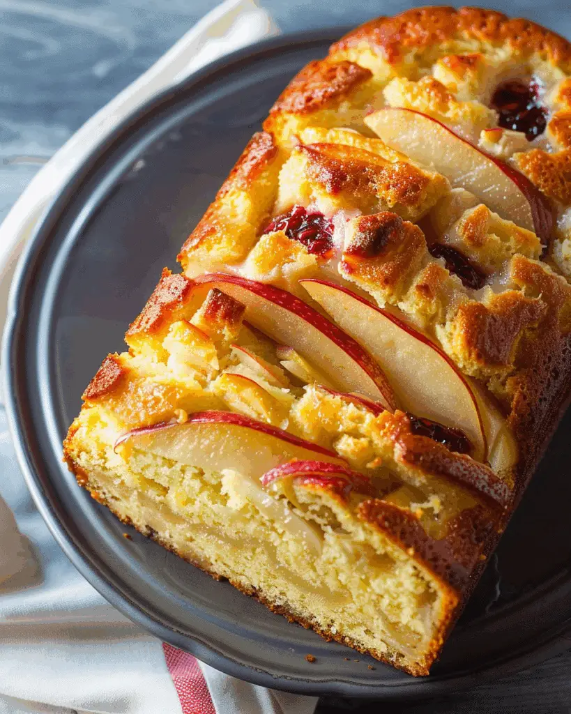 Yogurt Cake with Pears