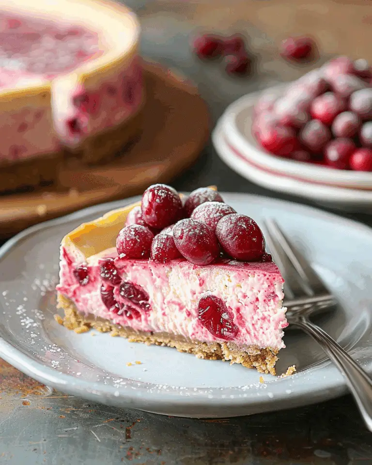 Low-Carb Cranberry Cheesecake
