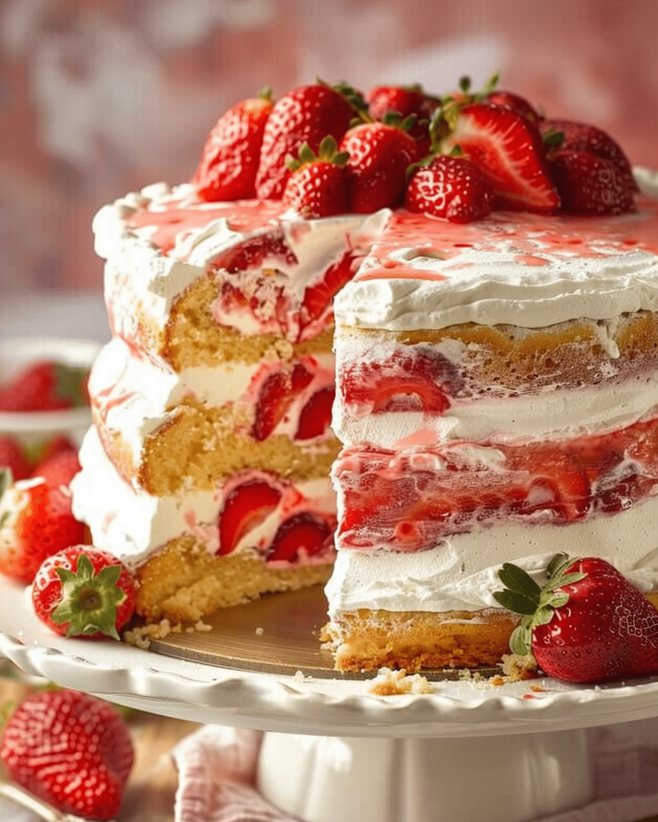 Strawberry Shortcake Cake