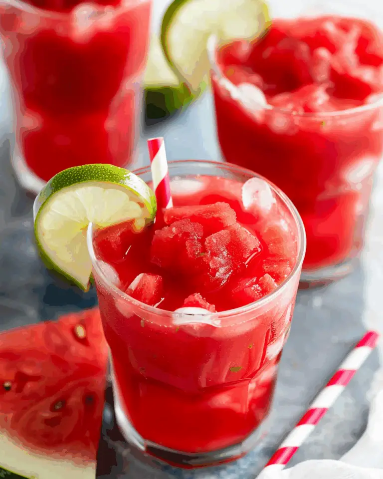 Watermelon Honey Lime Slushies