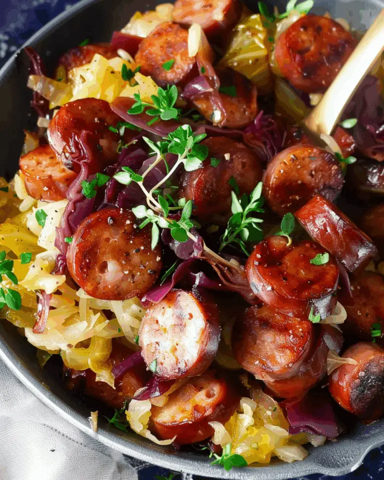 Cabbage and Smoked Sausage