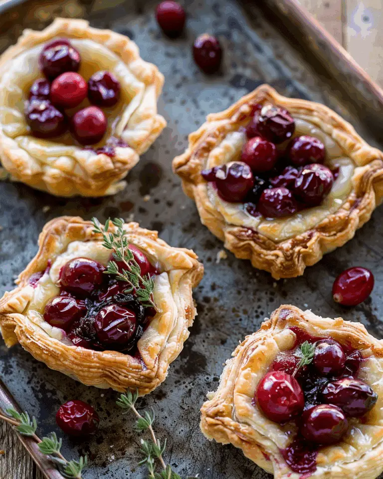 Cranberry Brie Tarts