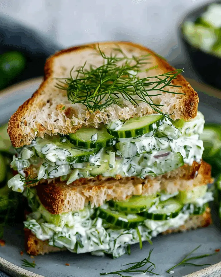 Easy Cucumber Salad Sandwiches