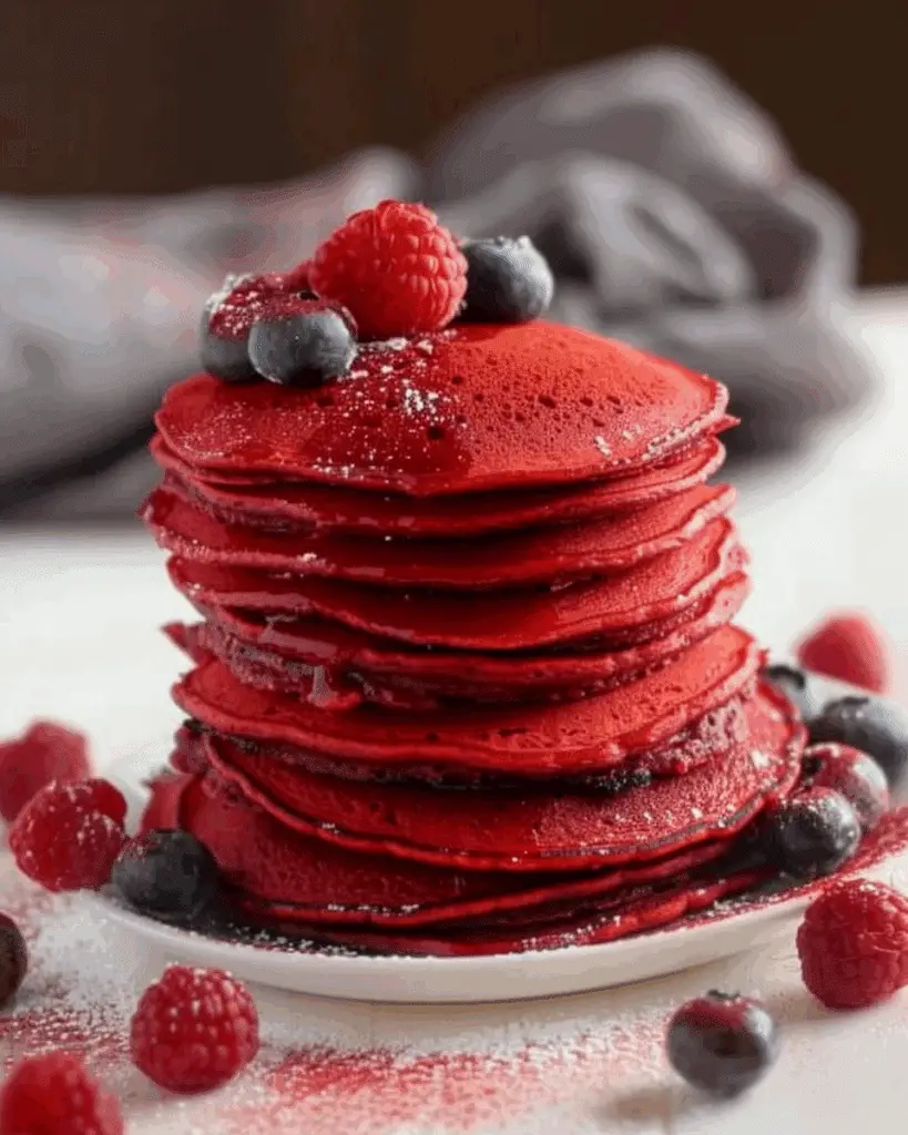 Easy Red Pancakes