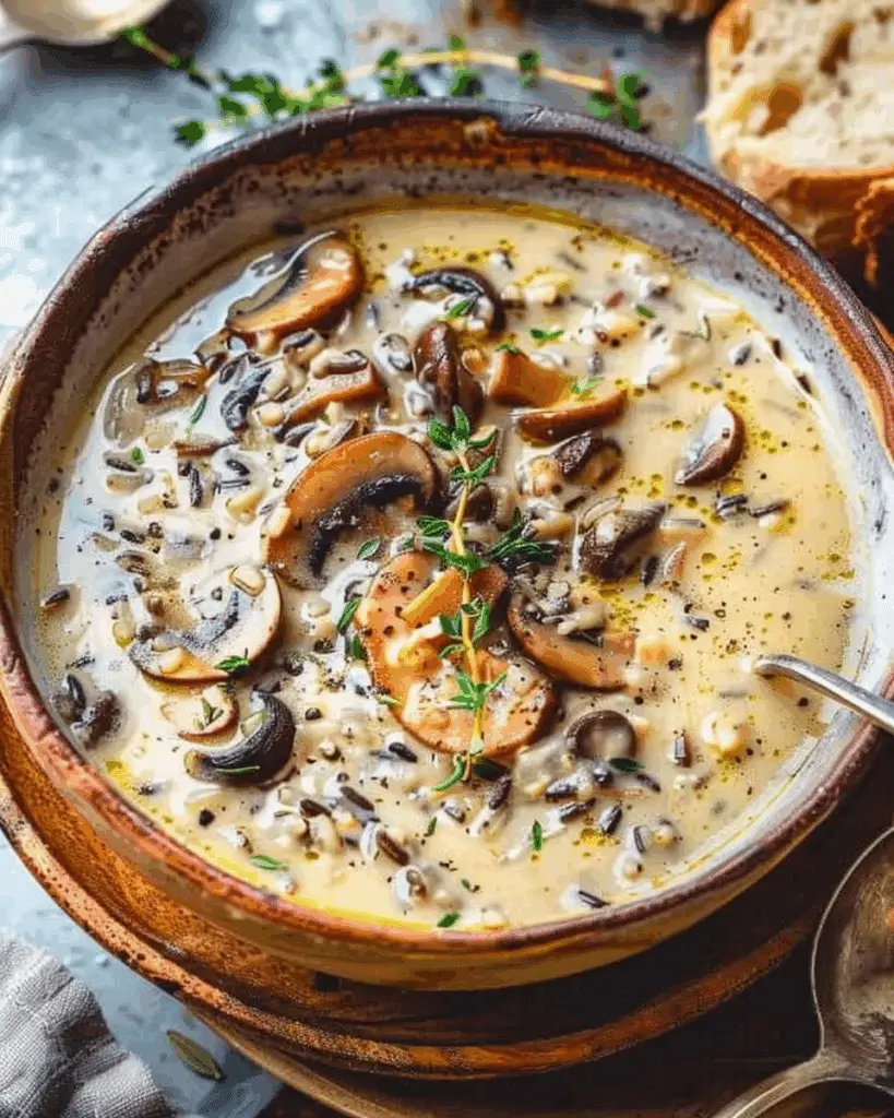 Wild Rice and Mushroom Soup