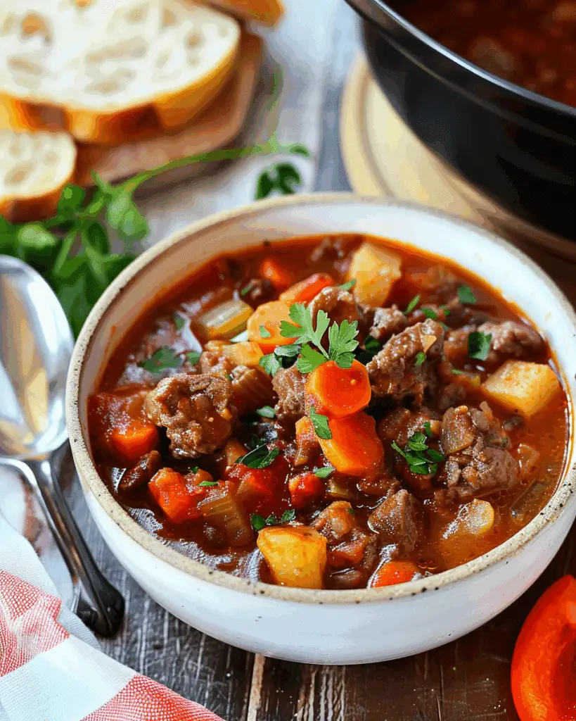 Authentic German Goulash Soup (Gulaschsuppe)