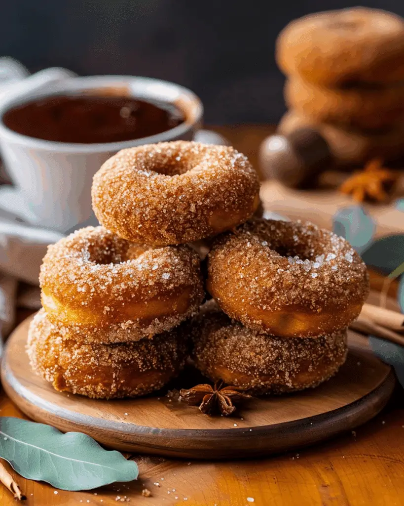 Baked Vegan Pumpkin Spice Donuts