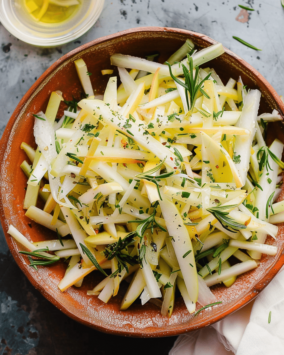Crispy Apple and Kohlrabi Salad