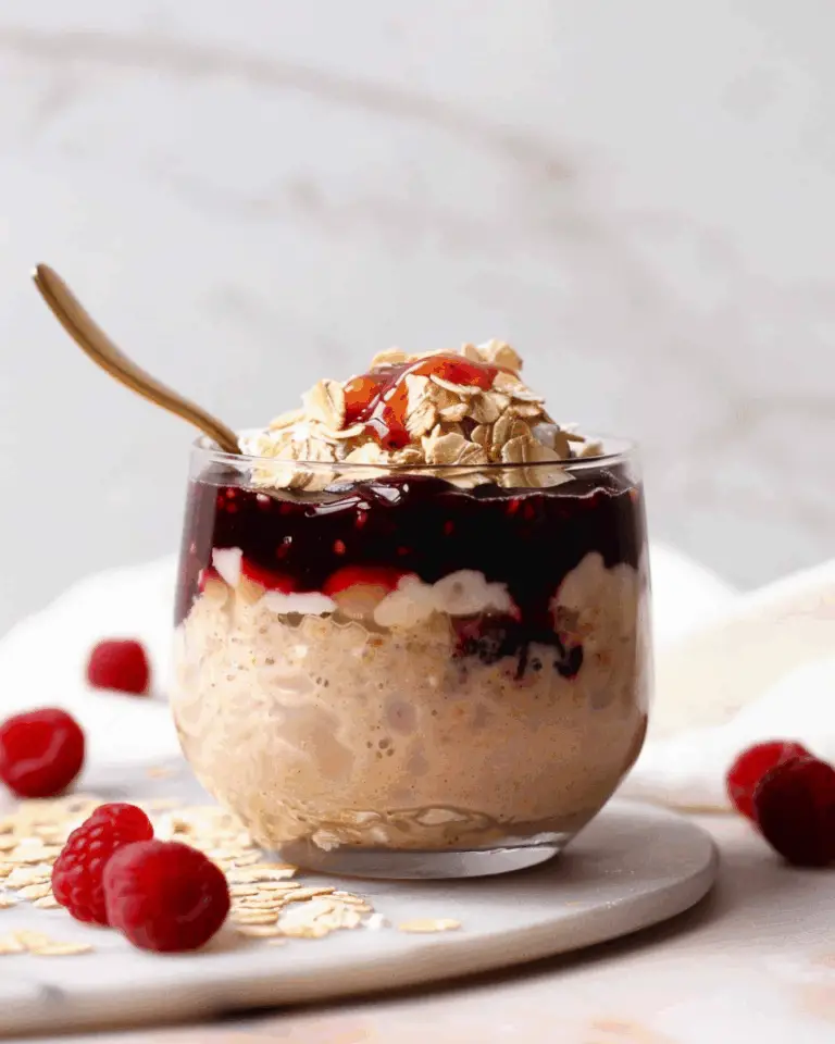 Peanut Butter and Jelly Overnight Oats