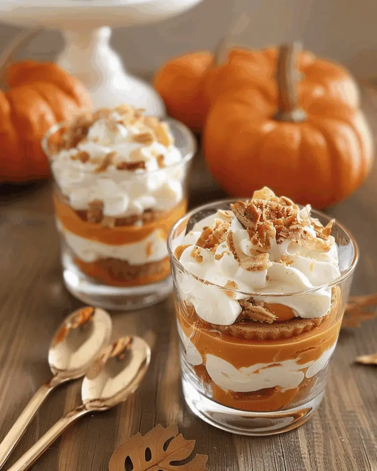 Pumpkin Layered Dessert Parfaits