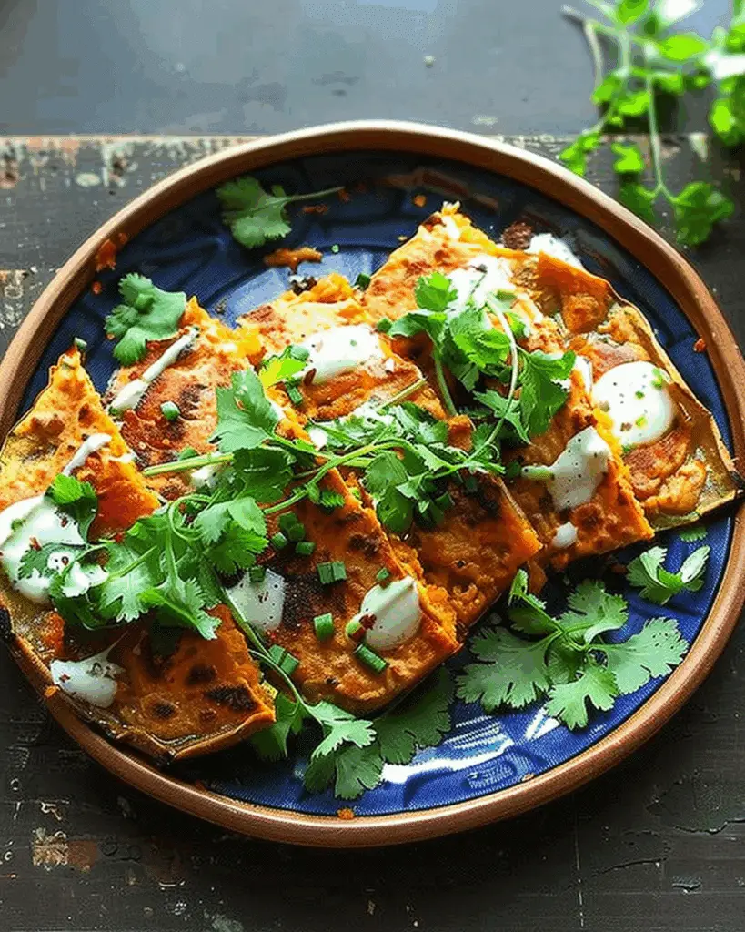 Sweet Potato Bolani with Garlic Yogurt Sauce