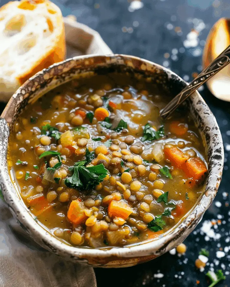 The Best Detox Crockpot Lentil Soup