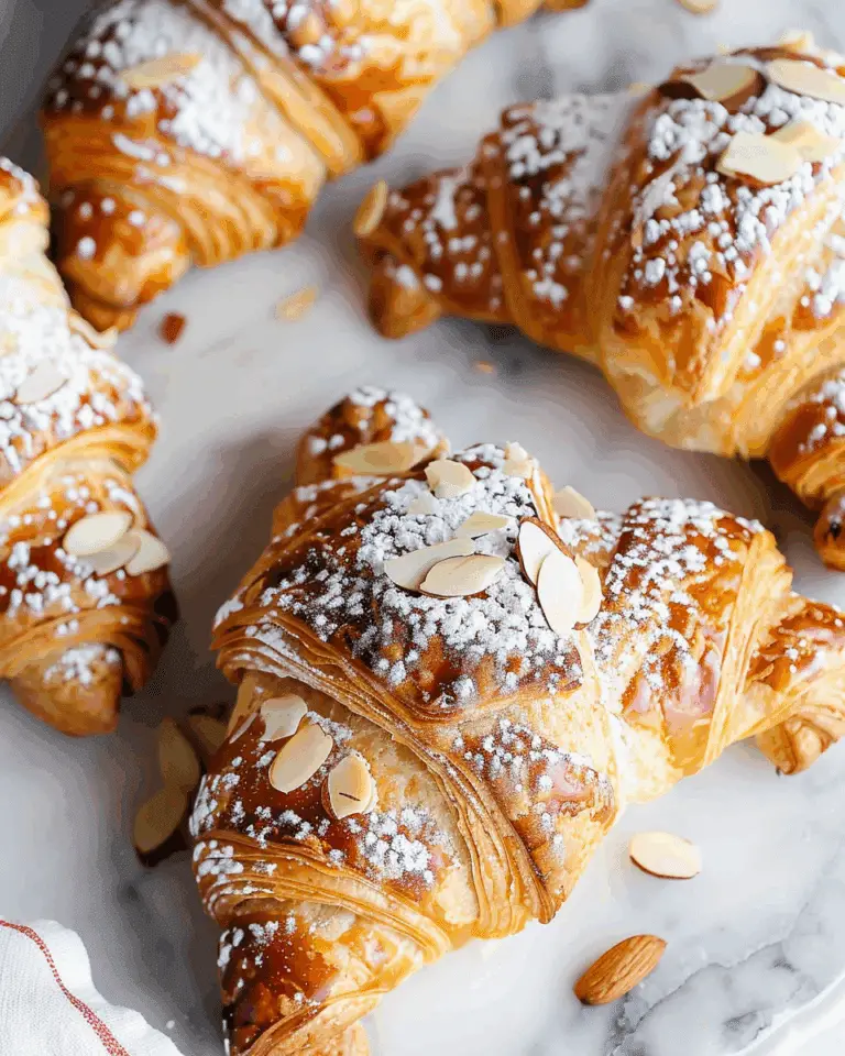 Almond Croissants With Almond Cream Filling