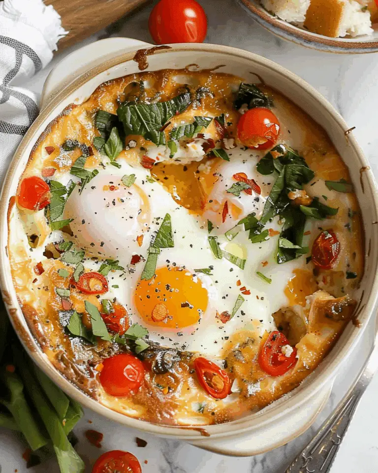 Easy Baked Feta Eggs