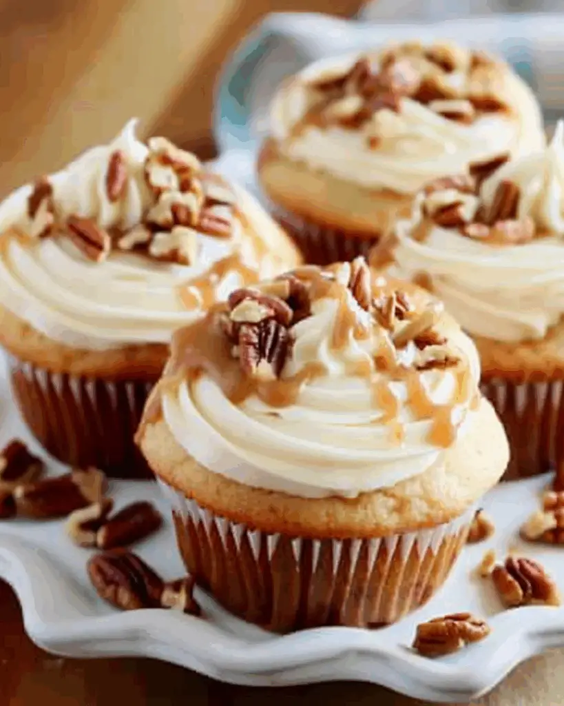 Caramel Pecan Cupcakes