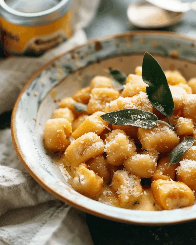 Pumpkin Gnocchi with Sage Butter Sauce
