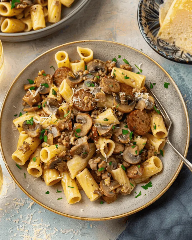 Sausage and Mushroom Pasta