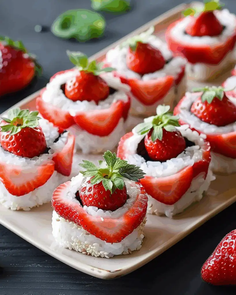 Strawberry Shortcake Sushi