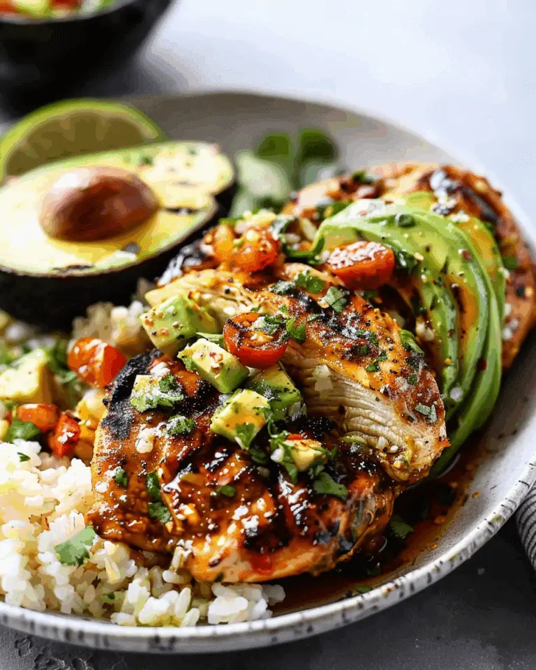 Fiesta Lime Chicken with Avocado