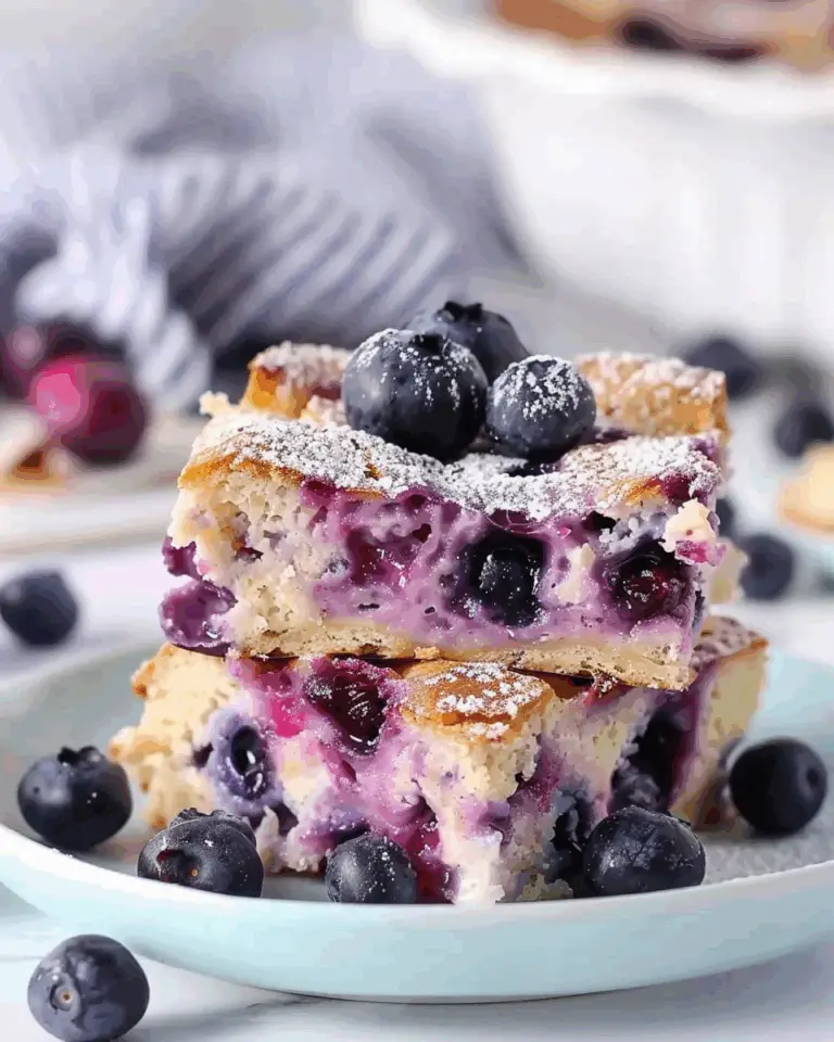 Blueberry Cottage Cheese Breakfast Bake