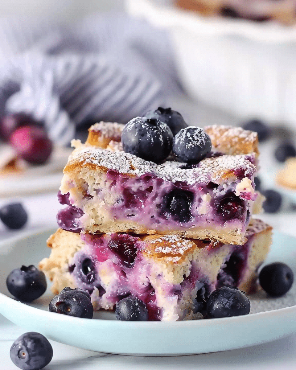 Blueberry Cottage Cheese Breakfast Bake