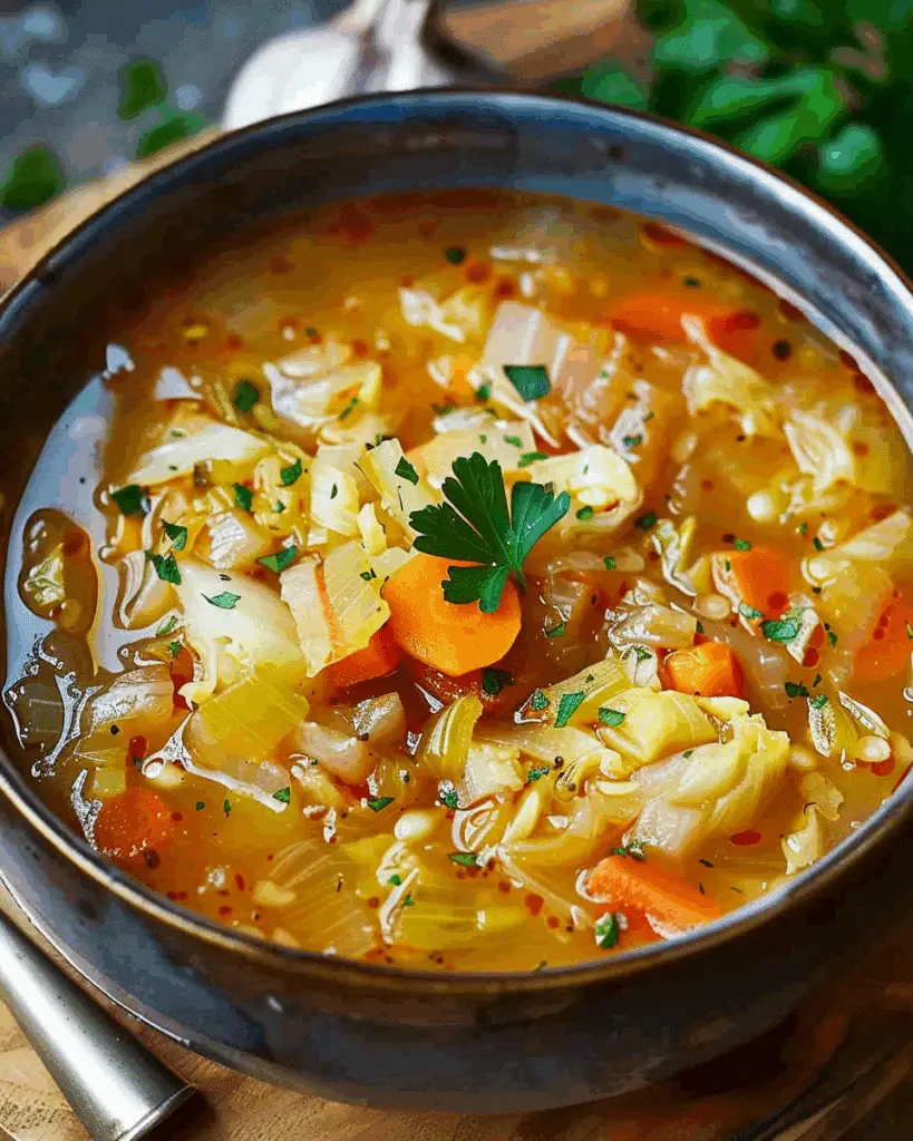 Easy Fat Burning Cabbage Diet Soup