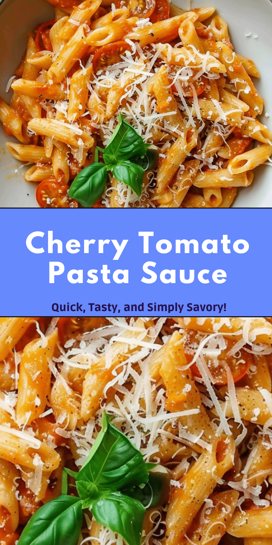 Cherry Tomato Pasta Sauce Just So Savory