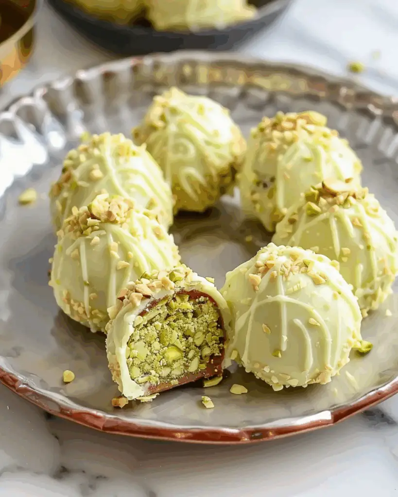 Brazilian Pistachio Condensed Milk Truffles