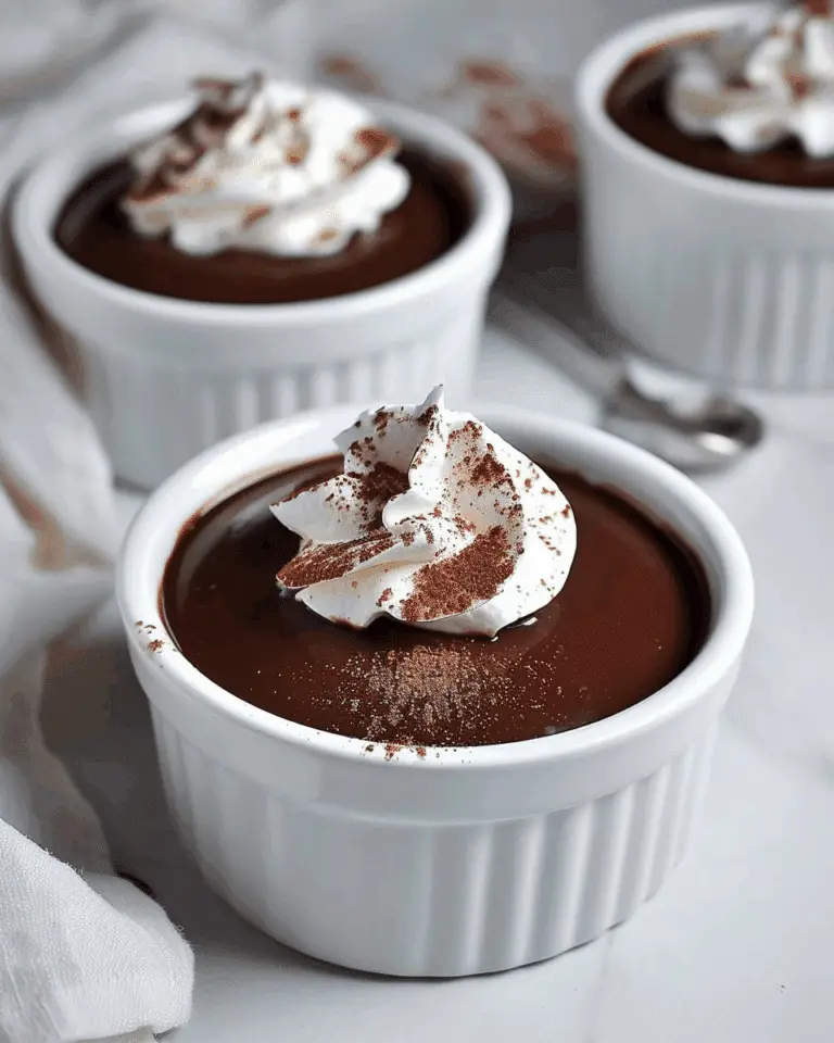 Dark Chocolate Pots de Crème