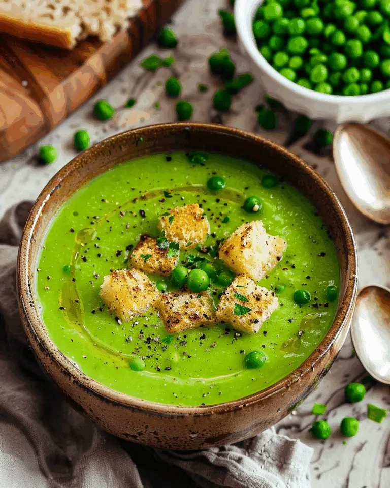 Easiest Frozen Pea Soup