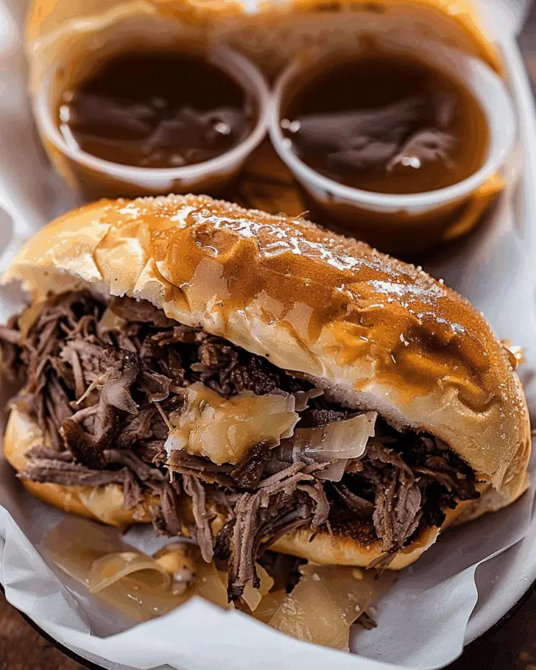 Easy Oven Roasted French Dip with Au Jus
