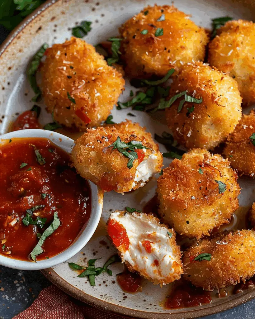 Fried Ricotta with Spicy Marinara