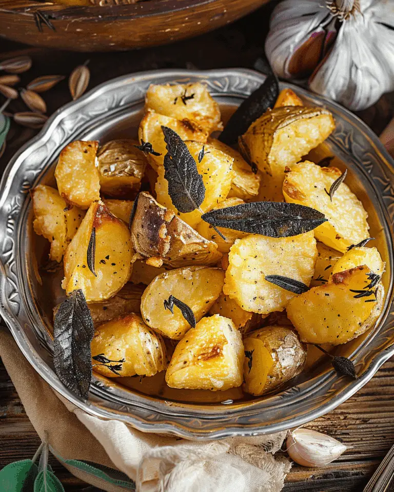 Garlic and Sage Roast Potatoes