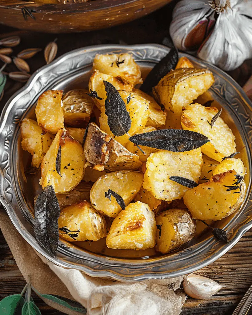 Garlic and Sage Roast Potatoes