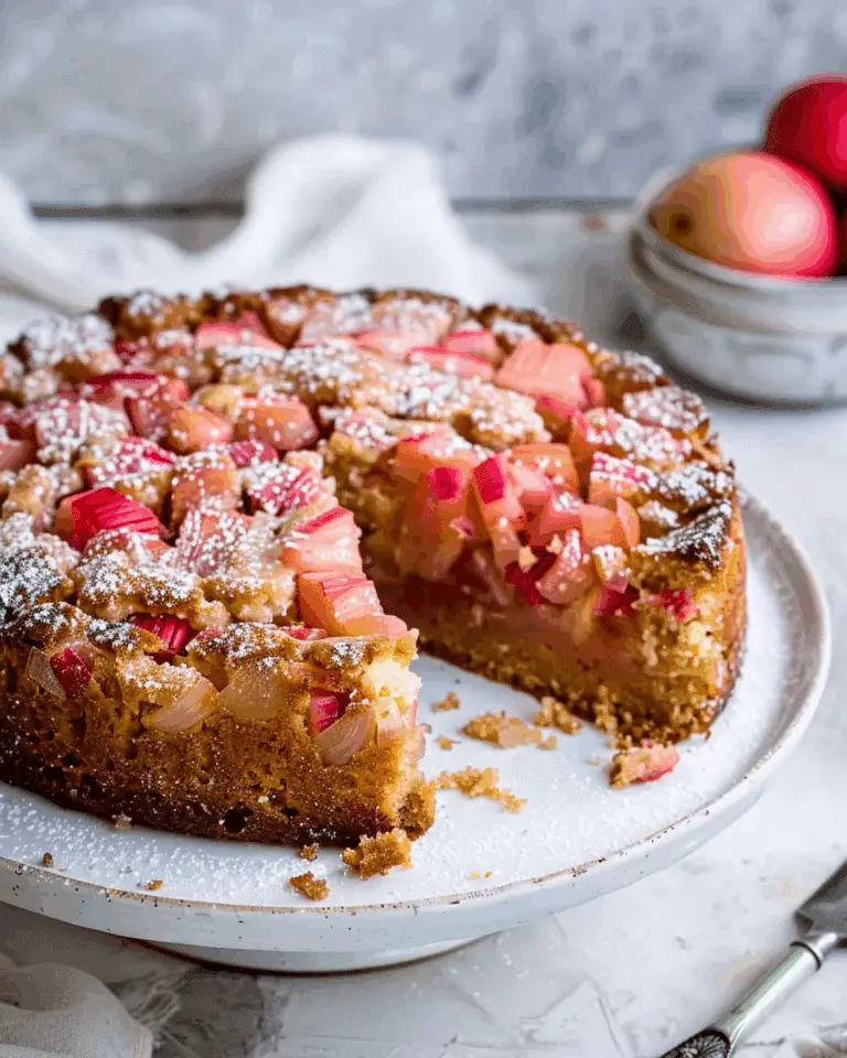 Gluten-Free Rhubarb Cake