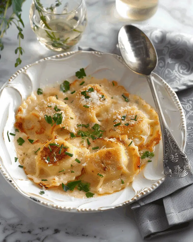 Lobster Ravioli With Lemon Butter Sauce