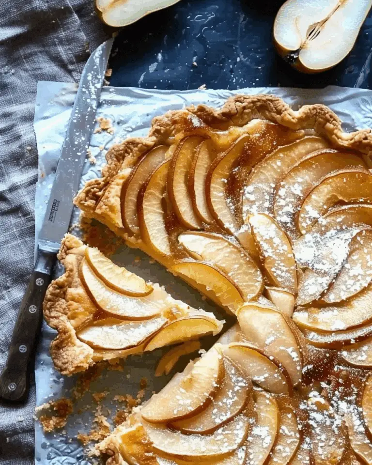 Pear Frangipane Tart (With Puff Pastry)