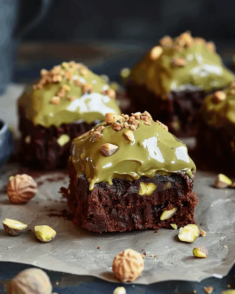 Pistachio Ferrero Rocher Brownies