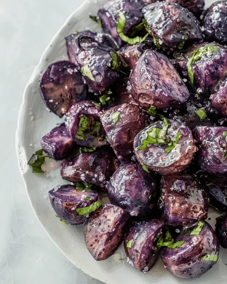 Roasted Purple Potatoes