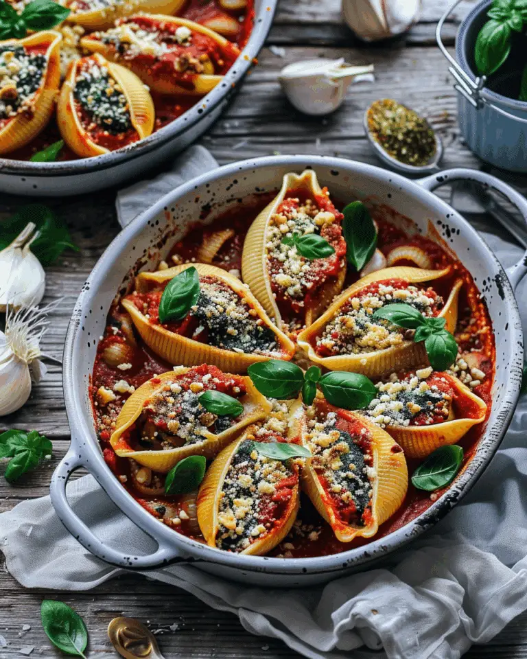 5 Ingredient Stuffed Shells with Spinach and Ricotta