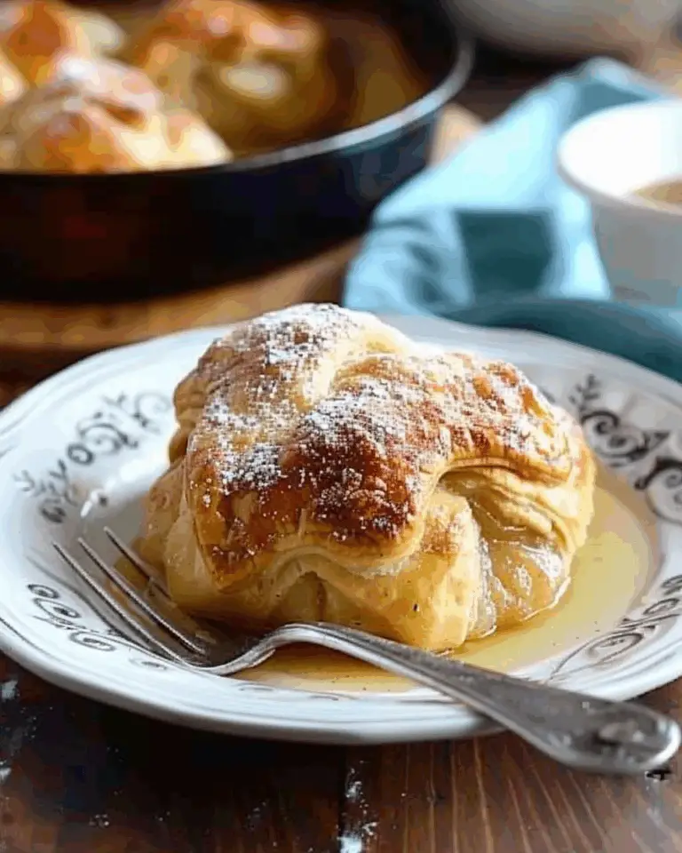 Homemade Apple Dumplings with Puff Pastry