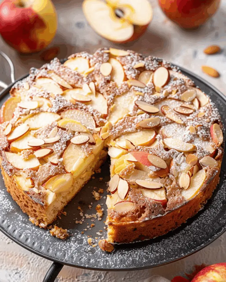 Impossibly Easy French Apple Almond Cake