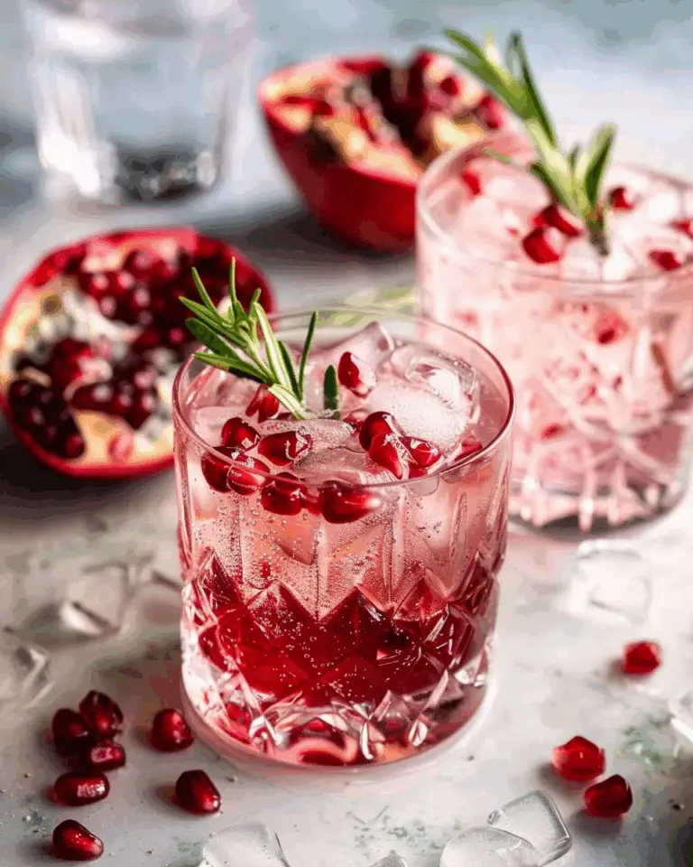 Light, Refreshing Pomegranate Gin & Tonic