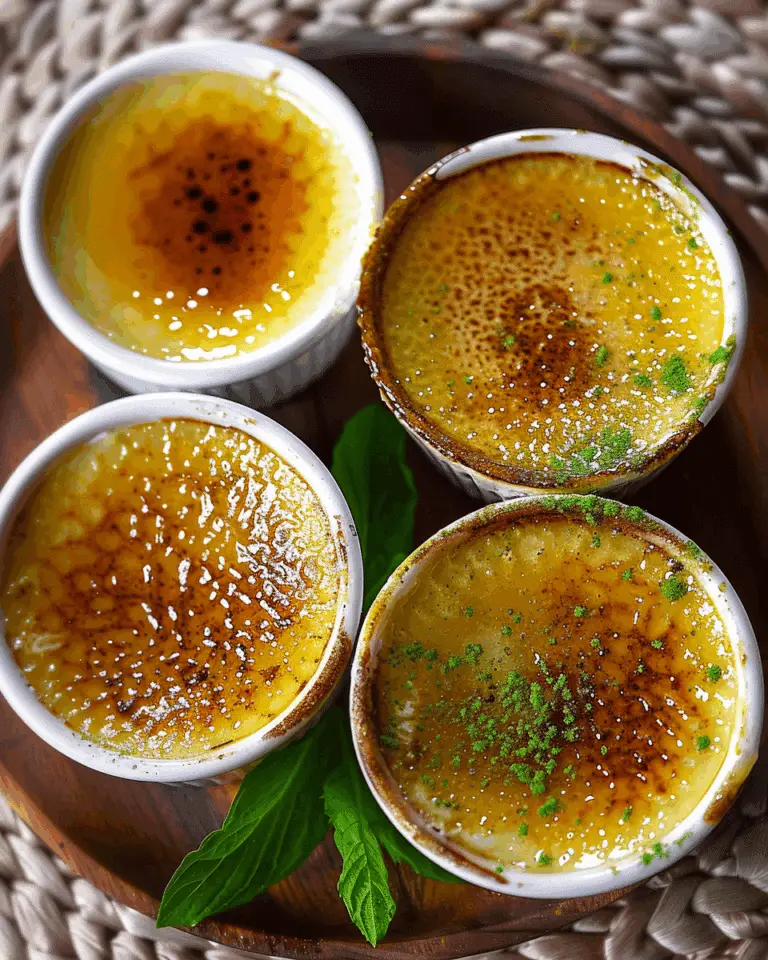 Pandan Crème Brûlée