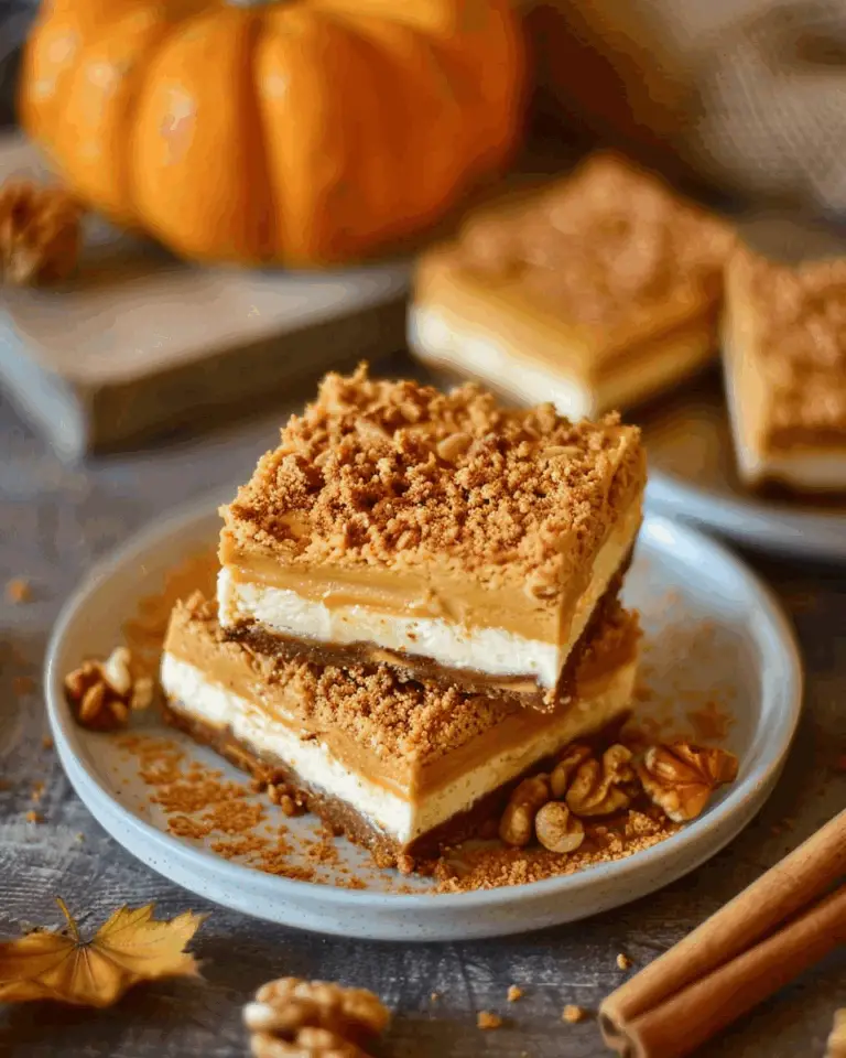 Vegan Pumpkin Cheesecake Bars