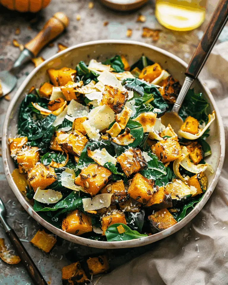 Autumn Caesar Salad with Roasted Delicata Squash Croutons