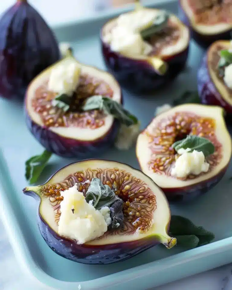 Baked Figs with Goat Cheese