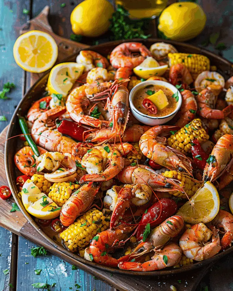 Cajun Seafood Boil with Garlic Butter Sauce