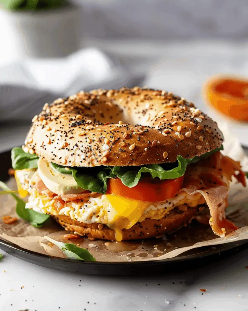 Easy Bagel Breakfast Sandwich