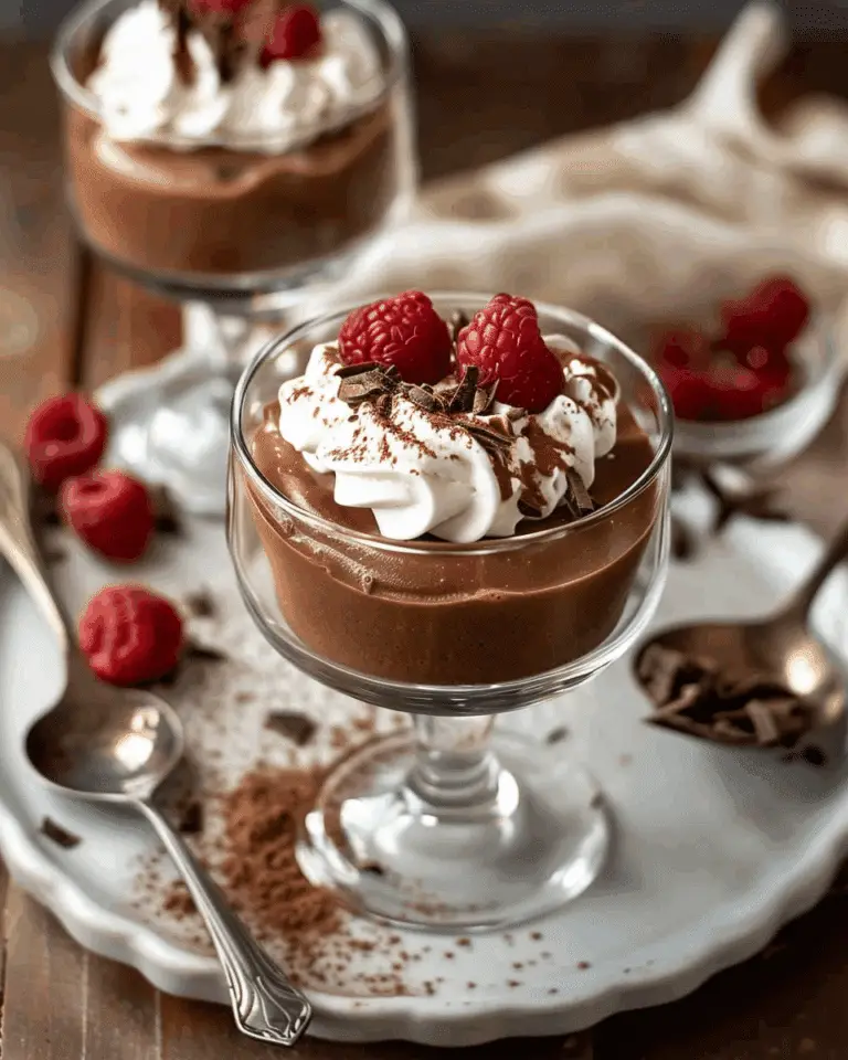 French Chocolate Mousse with Whipped Egg Whites